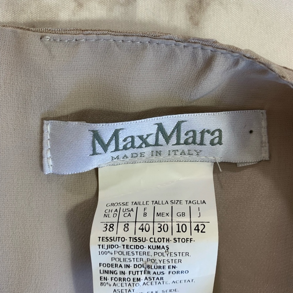 Max Mara Grey Texture Shift Cocktail Dress - Picture 4 of 7